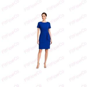 Tahari ASL Cobalt Blue Sheath Dress – Size 4 – NWT